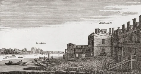 Whitehall, London, som det var på 1700-talet, från 