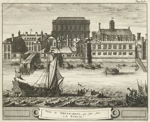 Whitehall, Westminster, London, Storbritannien (gravyr)