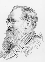 Wilkie Collins (1824-89) (gravyr) (bw foto)