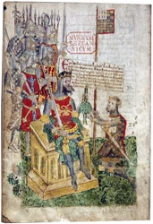 William I och earlen av Bretagne, slutet av 1400-talet (illumination)