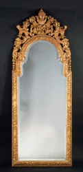 William och Mary pirglas (förgylld gesso)