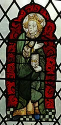 Window Chap-Ed-Confessor kapell föreställande St Edward the Confessor?