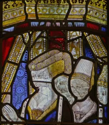 Window Ew föreställande drottning Elizabeth Woodville - döttrarna till
