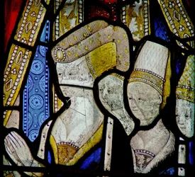 Window Ew föreställande drottning Elizabeth Woodville - döttrarna till
