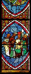 Window Ew som visar en scen från mässan