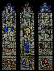 Windows6 föreställande St James, the Virgin and Child, Gregorius mässa