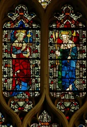Fönster föreställande Edward the Confessor och kung Edmund