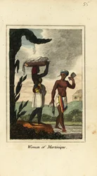 Kvinnor från Martinique, Antillerna, Västindien