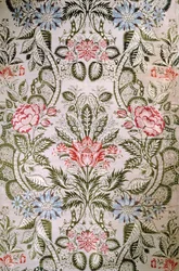 Vävt siden, ca 1720 (silke)