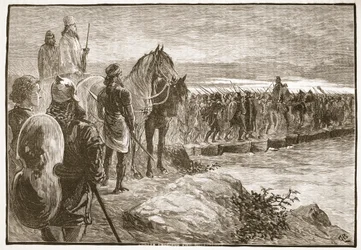 Xerxes korsar Hellespont