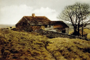 Ett hus på heden nära Haworth, Yorkshire