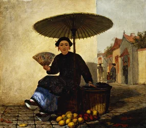 Fruktförsäljare, 1862