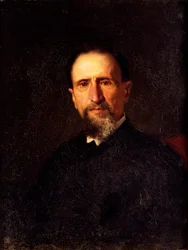 Porträtt av ingenjör Antonio Magni (olja på duk)