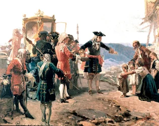 Hertigen Vittorio Amedeo II av Savojen i Carmagnola, detalj (Målning