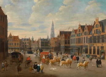 The Meir i Antwerpen (olja på duk)
