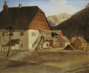 Det stora hammarhuset i Hirschwang an der Rax