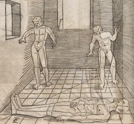 Bestämning av upptågets proportioner och position, 1538.