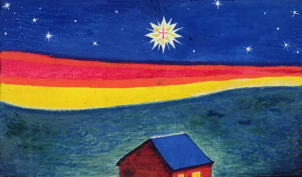 Betlehemsstjärna, ca 1912 (akvarell och gouache på papper)