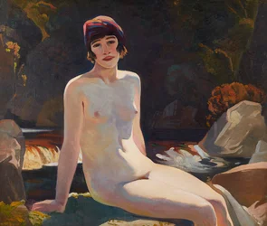 Cecile (Walton) på Crianlarich (på duk)