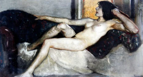 Study for Beauty Luxuriant, c.1919 (olja på duk) (se 468039)