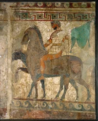 En ryttare i en procession