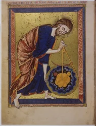 Codex 2554, folio I verso, helsida: miniatyr, ca 1225-1250 (temperamålning)