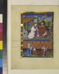 Hel sida: miniatyr, ca 1464 (temperamålning)