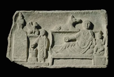 Begravningsrelief för Atilion och hans barn ...