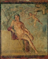 Ganymedes. Väggmålning från Pompeji, Italien