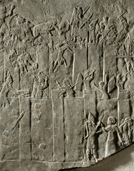 Kung Ashurbanipals fälttåg mot Elam Erövring av den elamitiska staden Din-Sharri ...