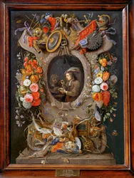 Såpbubblor, medaljongen av Teniers ...