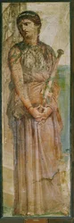 Medea med svärd, Herculaneum, Italien (fresk)