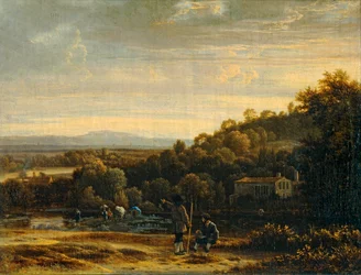 Paysage au gue - Landskap med ford ...