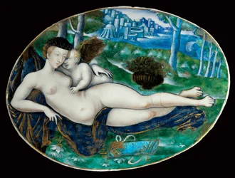 Venus och Amor. Limoges ...