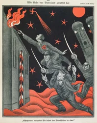 ”Hitlers framsteg”, illustration ur Simplicissimus