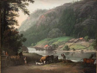 Tistedalen nära Frederikshald i Norge