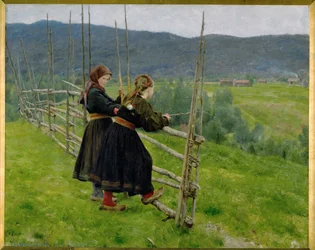 På slätten. 1883 (målning på duk)