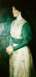 Porträtt av fröken Ellen Dick, ca 1900 (olja på duk)