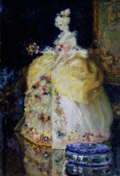 1700-talsfru, av Erminia Bruni Menin (1870-1904). Italien, 1900-talet.