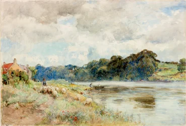 On the Coquet, ca 1902 (Akvarell)