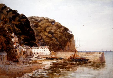 Red Lion Hotel, ca 1890 (akvarell på papper)