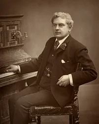 Arthur Cecil, brittisk skådespelare, komiker, dramatiker och teaterchef 1887.
