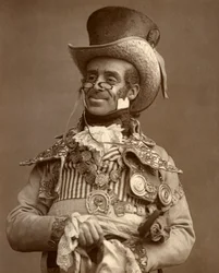 Arthur Roberts, brittisk skådespelare, komiker och musikhallunderhållare, 1888