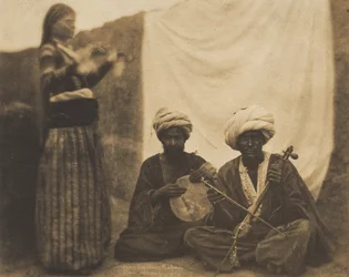Egyptiska musikerna Rawabí och Almée, 20 februari 1852.