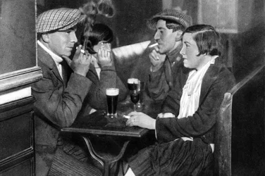 En foursome i en balmusette, Paris, 1931