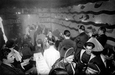En krog i Montparnasse, Paris, 1931.