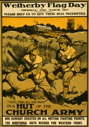 Affisch för Wetherby Flag Day, torsdagen den 29 mars 1917, pub. 1917