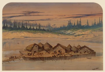 Förhistorisk by, 1871