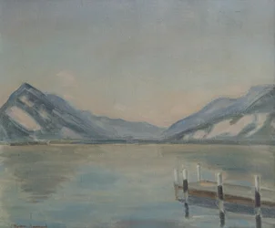 Lake Thun (olja på duk)