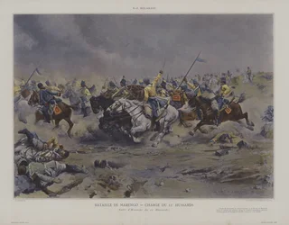 Bataille de Marengo - Charge du 12e Hussards (Charge of the 12th Hussars at the Battle of Marengo)